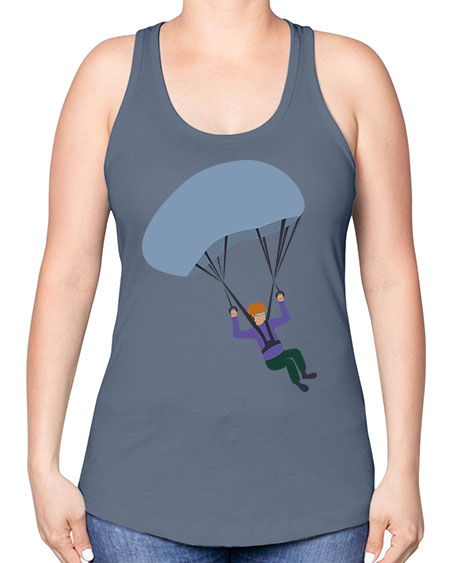 all in one 06# - parachute -Racerback Tank