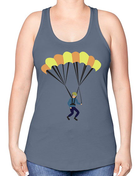 all in one 08# - parachute -Racerback Tank