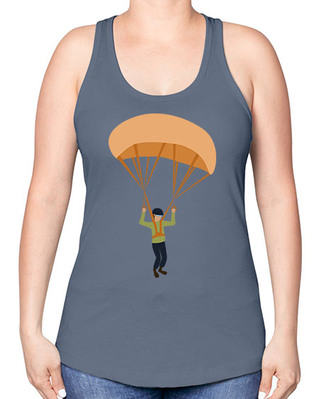 all in one 13# - parachute -Racerback Tank