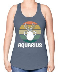 aquarius 78# - aquarius -Racerback Tank