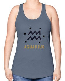 aquarius 83# - aquarius -Racerback Tank