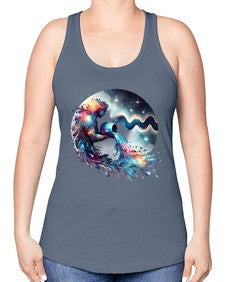 aquarius 88# - aquarius -Racerback Tank
