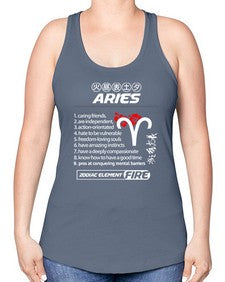 aries 137# - aries -Racerback Tank