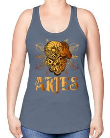 aries 14# - aries -Racerback Tank