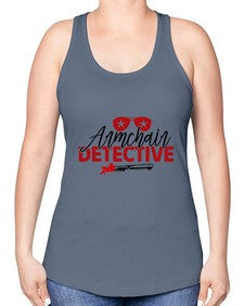 armchair detective 238# - true crime -Racerback Tank