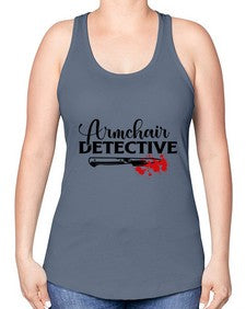armchair detective 239# - true crime -Racerback Tank