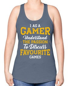 as a gamer understan the passion 61# - video games -Racerback Tank