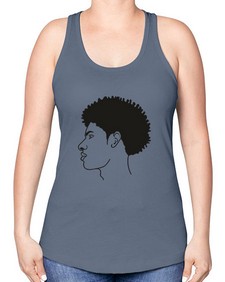 beardman 58# - black boys or men -Racerback Tank