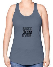 best cna ever 612# - nurse -Racerback Tank