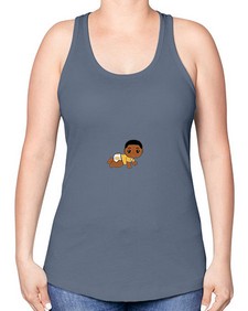 black baby boy 2# - black boys or men -Racerback Tank