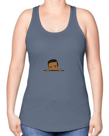 black boy 5# - black boys or men -Racerback Tank