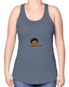 black boy 7# - black boys or men -Racerback Tank
