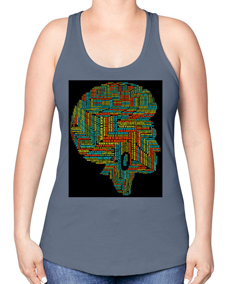black is beautifulii 215# - black words and phrases -Racerback Tank