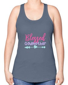 blessed godmother 104# - god parent -Racerback Tank