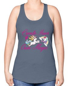 create your own magic 84# - unicorn -Racerback Tank