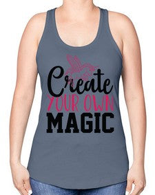 create your own magic 87# - unicorn -Racerback Tank