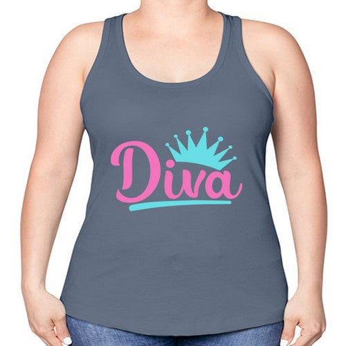 diva Style 121# - dogs -Racerback Tank