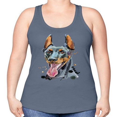 dog 105# - dogs -Racerback Tank