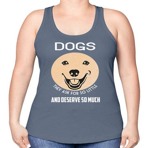 dog 115# - dogs -Racerback Tank