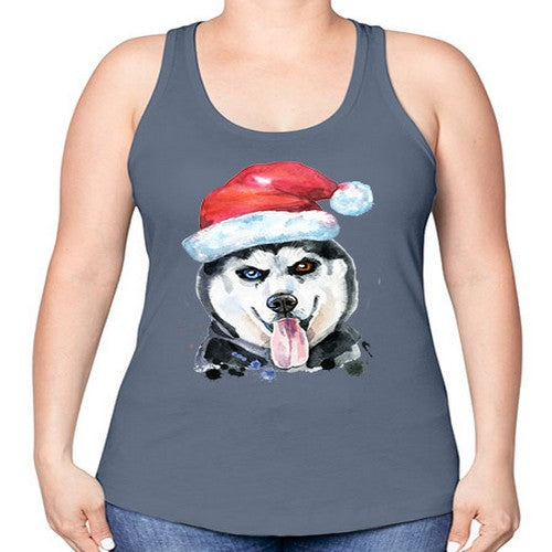 dog hat 104# - dogs -Racerback Tank