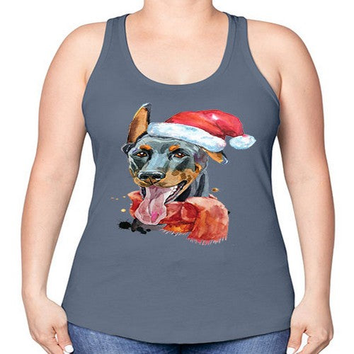 dog hat 106# - dogs -Racerback Tank
