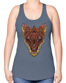 dragon 176# - dragon -Racerback Tank