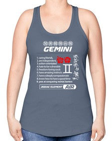 gemini 242# - gemini -Racerback Tank