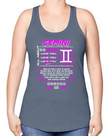 gemini 244# - gemini -Racerback Tank