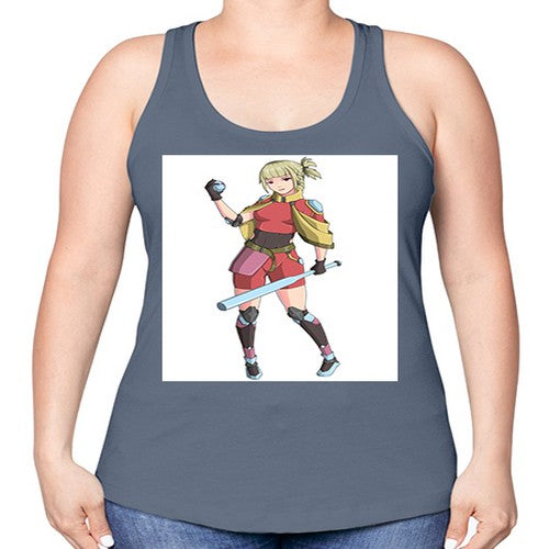 girl bring stick3# - anime -Racerback Tank