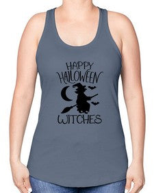 happy halloween witches 35# - witch -Racerback Tank