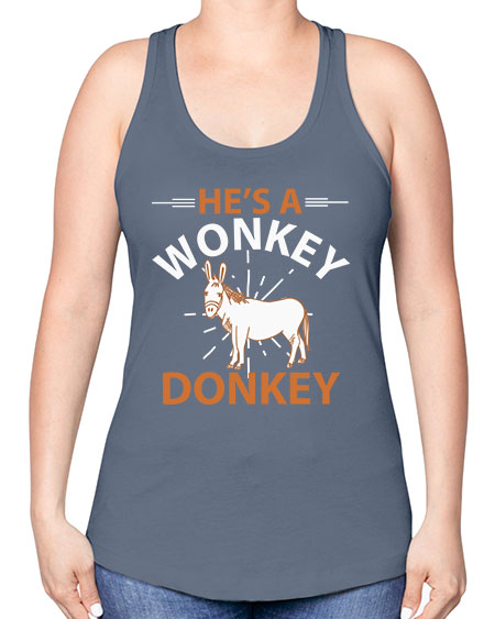 he’s a wonky donkey Style 4# - donkey -Racerback Tank