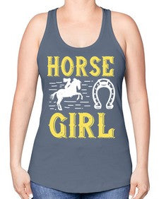 horse girl Style 51# - horse -Racerback Tank
