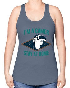 im gamer stay at home 119# - video games -Racerback Tank