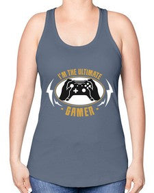 im the ultimate gamer 122# - video games -Racerback Tank