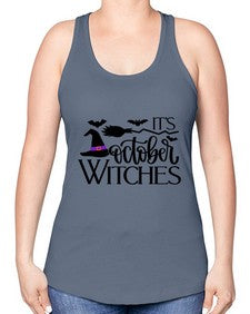 its october witches 34# - witch -Racerback Tank
