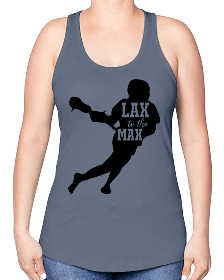 lax to the max 2# - lacrosse -Racerback Tank