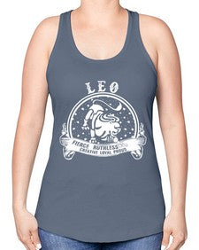 leo 18# - leo -Racerback Tank