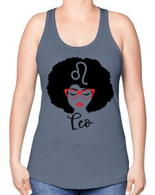 leo 298# - leo -Racerback Tank