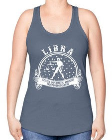 libra 26# - libra -Racerback Tank