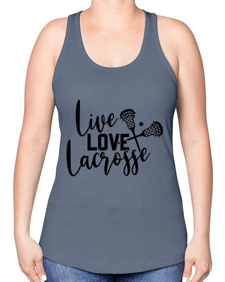live.love 11# - lacrosse -Racerback Tank