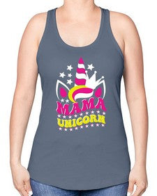 mama unicorn 285# - unicorn -Racerback Tank
