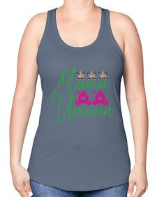 mama unicorn 288# - unicorn -Racerback Tank