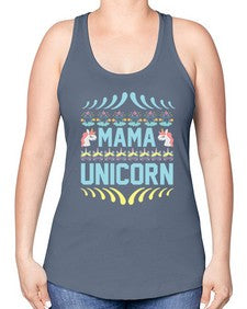 mama unicorn 293# - unicorn -Racerback Tank