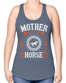 mother of horse Style 27# - horse -Racerback Tank