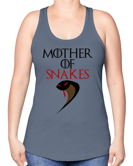 mother of snakes - snake -Racerback Tank
