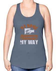 my home cleaned my way Style 294# - cleaner -Racerback Tank