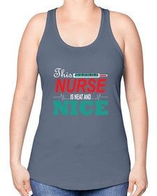 nurse nice 1186# - nurse -Racerback Tank