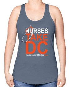nurse take dc 1198# - nurse -Racerback Tank