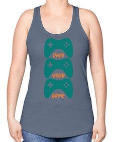 own your game 143# - video games -Racerback Tank