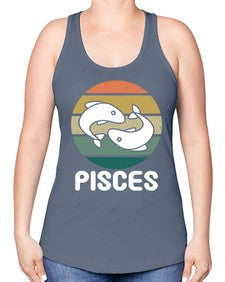 pisces 346# - pisces -Racerback Tank